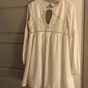 Cream Long Sleeve Blouse